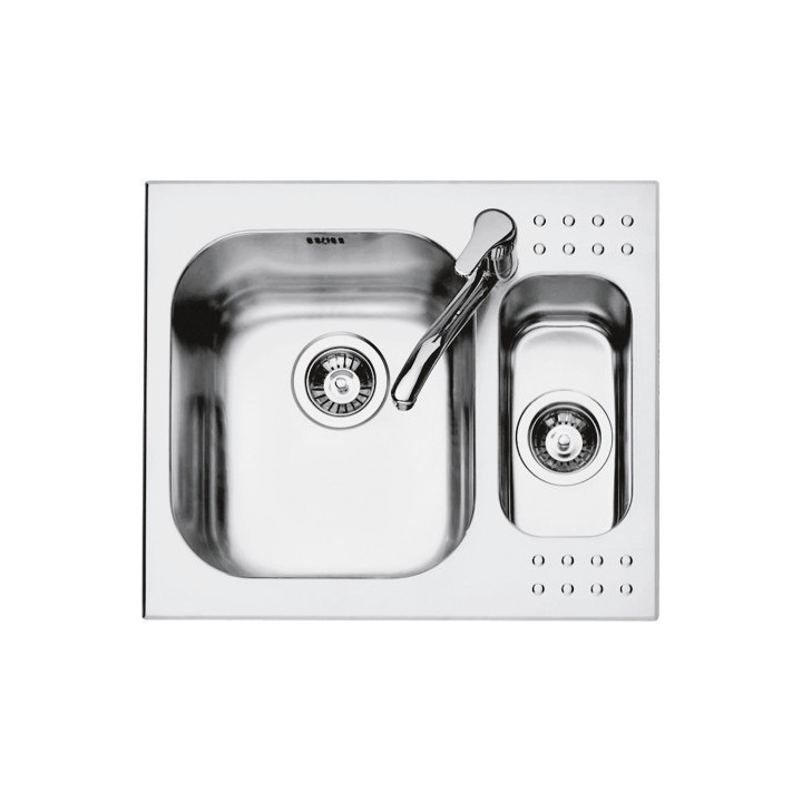 Küchenspüle quadratisch Select Plus 58,5×50 cm Edelstahlspüle 2