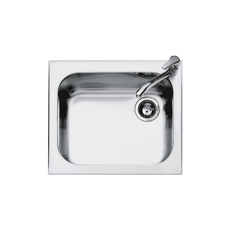 Küchenwaschbecken quadratisch Select Plus 58.5×50 cm Edelstahlwaschbecken 1