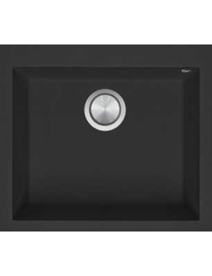 Kitchen sink square Soul 57×50 cm black