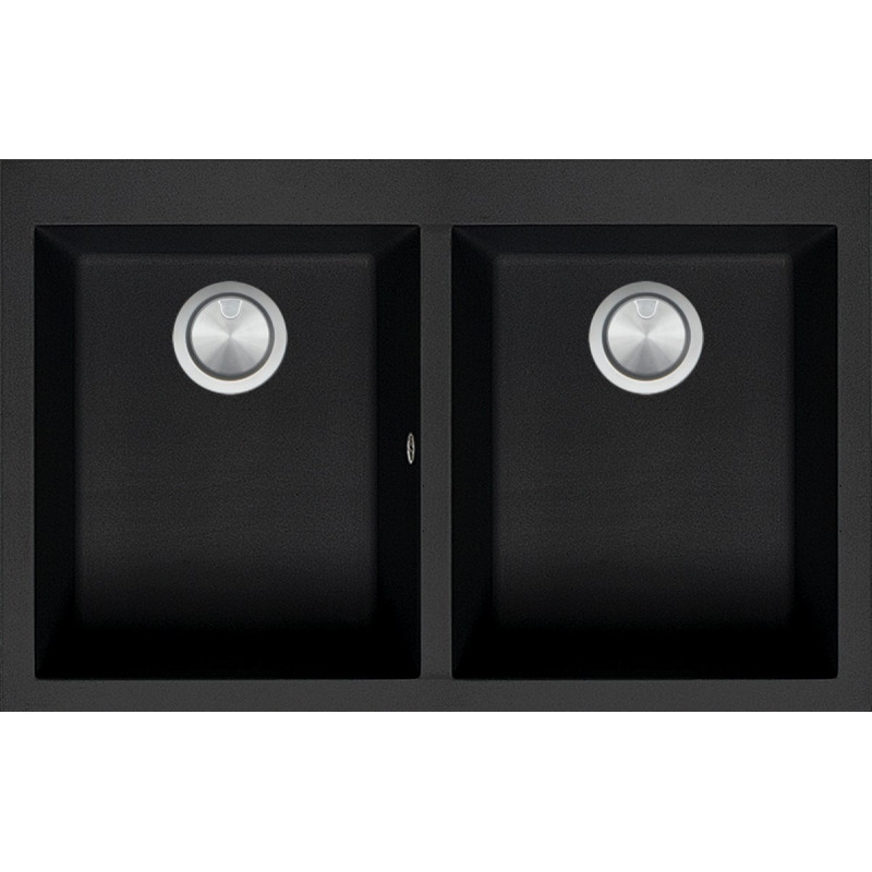 Soul 79×50 cm built-in sink black Soul 79×50 cm built-in sink black