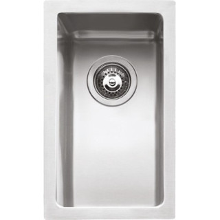 Fregadero de cocina cuadrado de acero inoxidable 18 × 40 cm con radio “15”