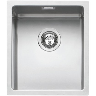 Fregadero cuadrado de acero de cocina 34 × 40 cm con radio 15.