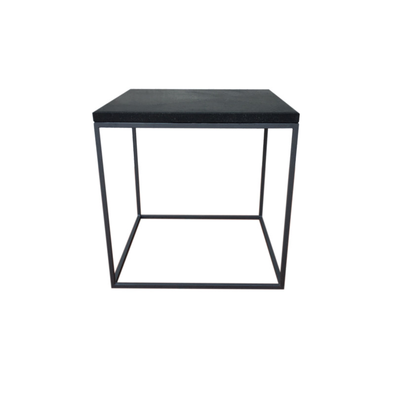 Table De Canapé Etna En Pierre De Lave 60x60x60 cm