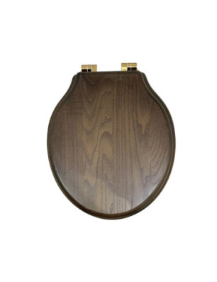 toilet seat dark oak