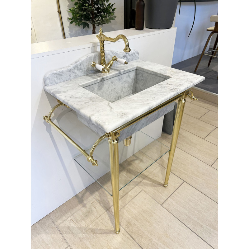 Lavabo su struttura Astoria Deco Carrara