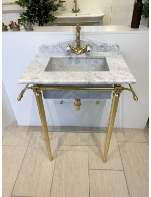 Lavabo su struttura Astoria Deco Carrara