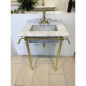 Lavabo sur châssis Astoria Déco grande Carrare