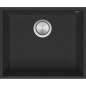 Kitchen sink square Soul 50×40 cm undermounted black