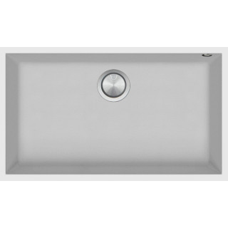 Кухонная раковина square Soul 72,5×40 см с нижним креплением белого цвета