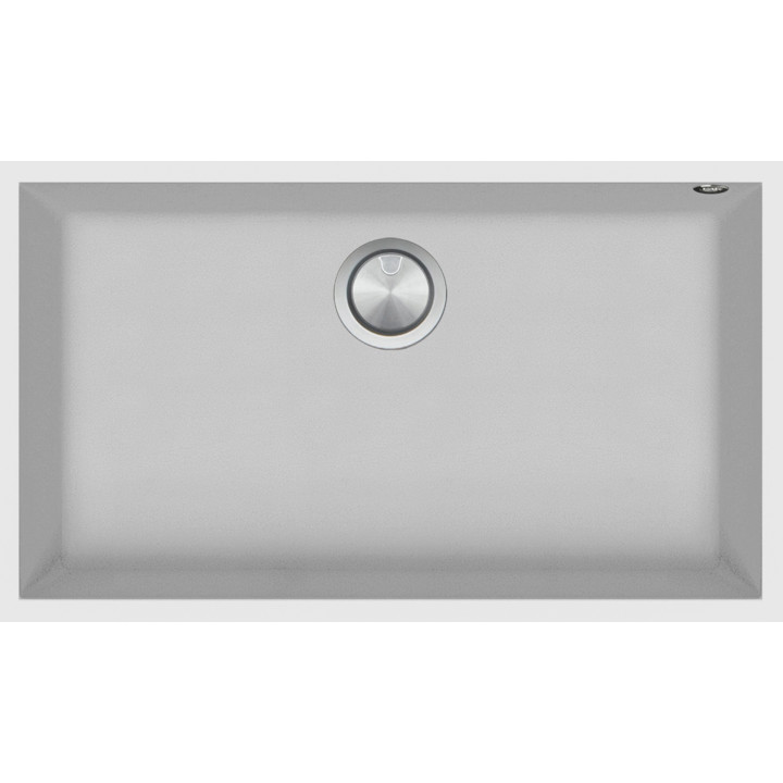 Évier de cuisine carré Soul 72,5×40 cm encastré blanc