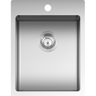 Fregadero de cocina cuadrado B_Smart 39x50,5 cm con radio "10"