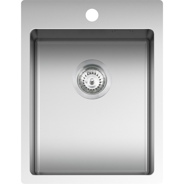 Køkkenvask firkantet B_Smart 39x50,5 cm med radius "10"