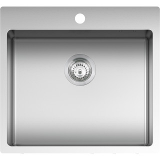 Fregadero de cocina cuadrado B_Smart 55x50,5 cm con radio "10"