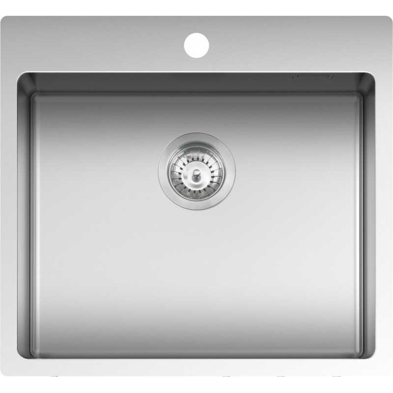 Kitchen sink square B_Smart 55x50,5 cm with radius “10”