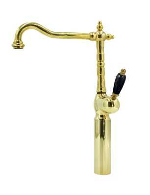 Faucets in solid brass - 10560 HL Onyx 1 hole