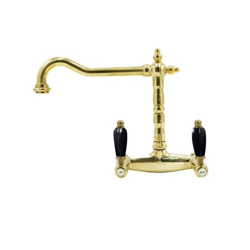 Faucets in solid brass - 3013 Onyx wall mounted