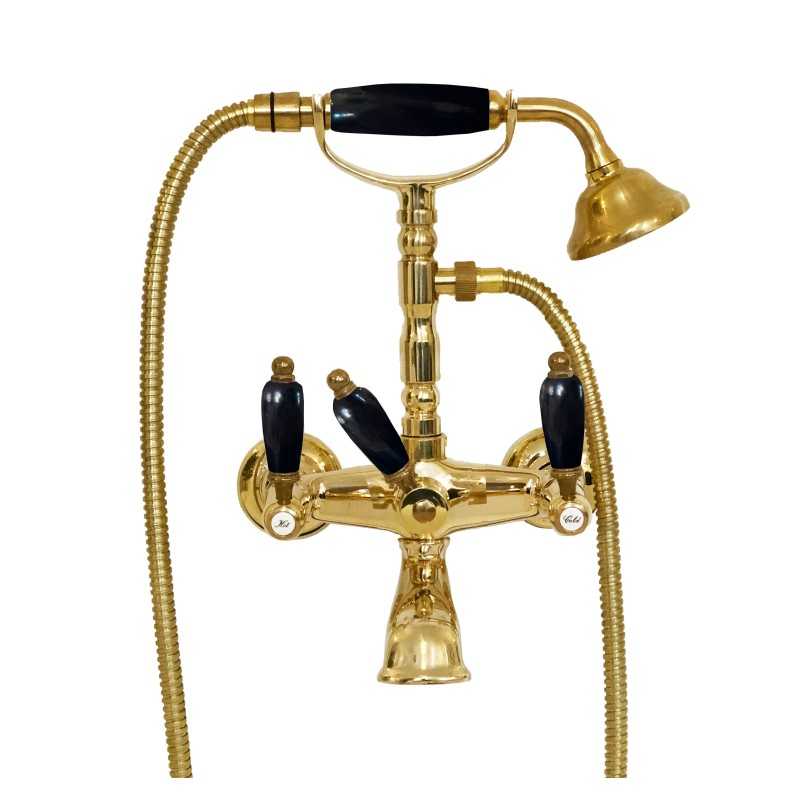 Faucets in solid brass - 6000 Onyx for bathtub
