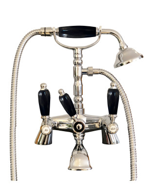 Armatur aus massivem Messing - 6002 Onyx für die Badewanne