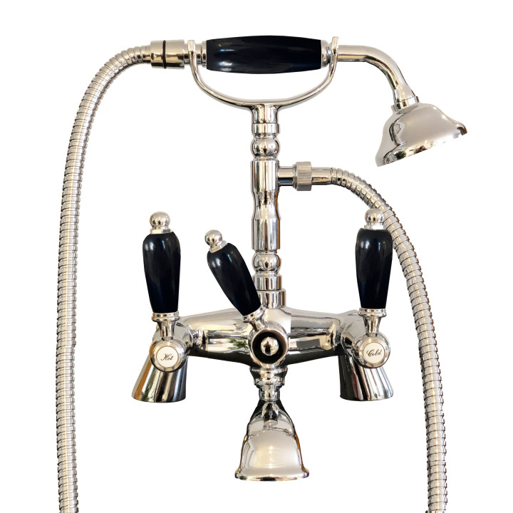 Rubinetteria in ottone massiccio - 6002 Onyx per vasca da bagno