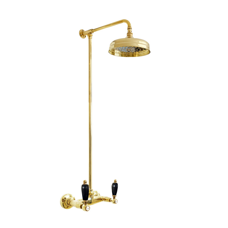 Shower In Solid Brass - 777 Onyx