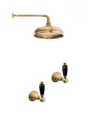 Faucets in solid brass - 6021 Onyx wall mounted shower