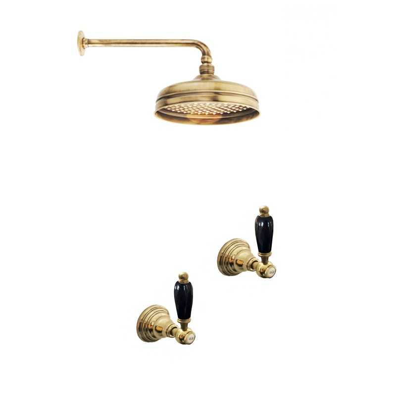 Faucets in solid brass - 6021 Onyx wall mounted shower