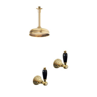 Armaturen aus massivem Messing - 6021-L Onyx wandmontierte Dusche