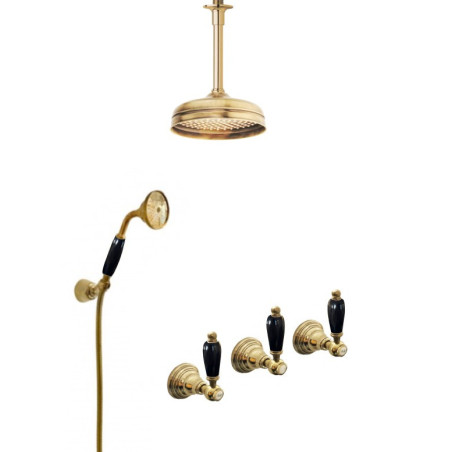 Faucets in solid brass - 6022-L Onyx wall mounted shower