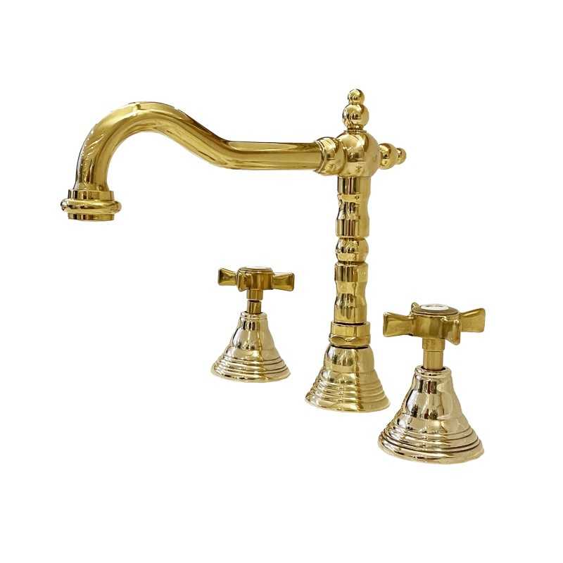 Faucets in solid brass - 6003 Waterspring  3-hole