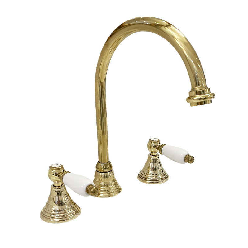 Faucet in solid brass - 6004 Penelope 3-holes