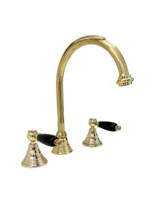 Faucets in solid brass - 6004 Onyx 3-holes