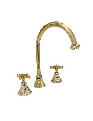 Faucets in solid brass - 6004 Waterspring 3-hole
