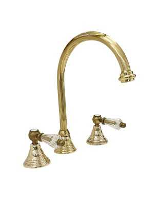 Faucets in solid brass - 6004 Dronning 3-huls