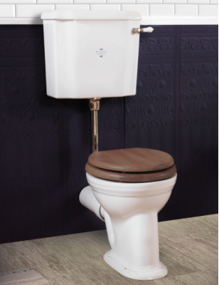 Victorian toilet med lav cisterne