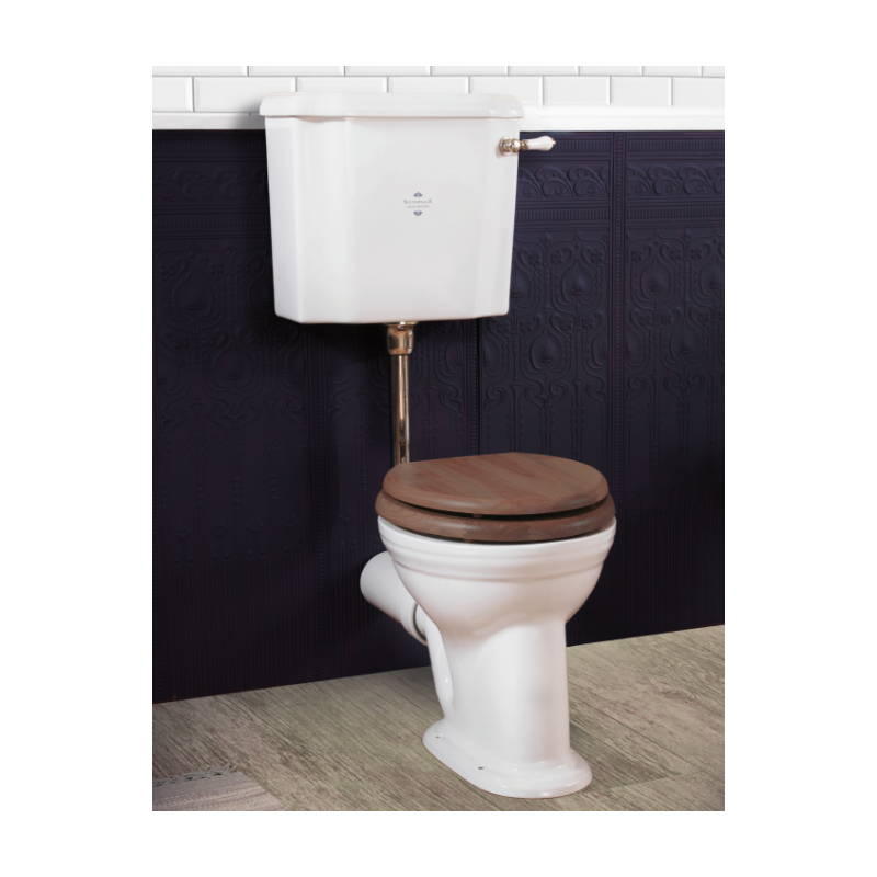 Viktorianische Toilette mit niedriger Zisterne