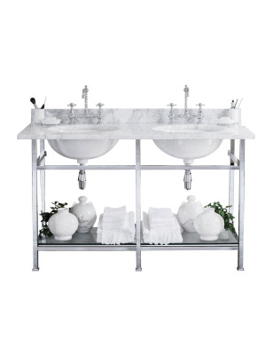 Celine double lavabo sur cadre 1100 x 600