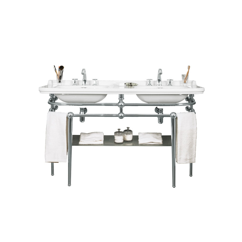 Double washbasin on frame Cézanne