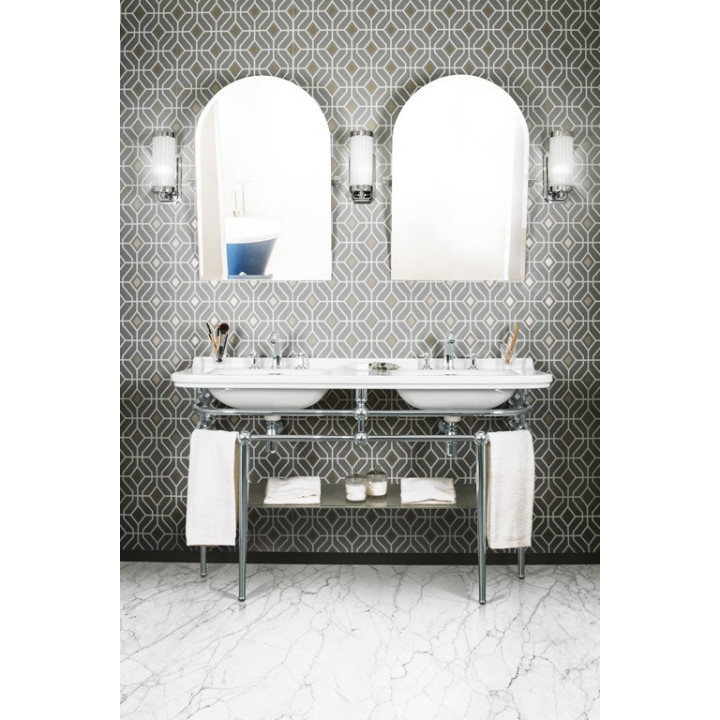 Lavabo doble Cézanne sobre estructura