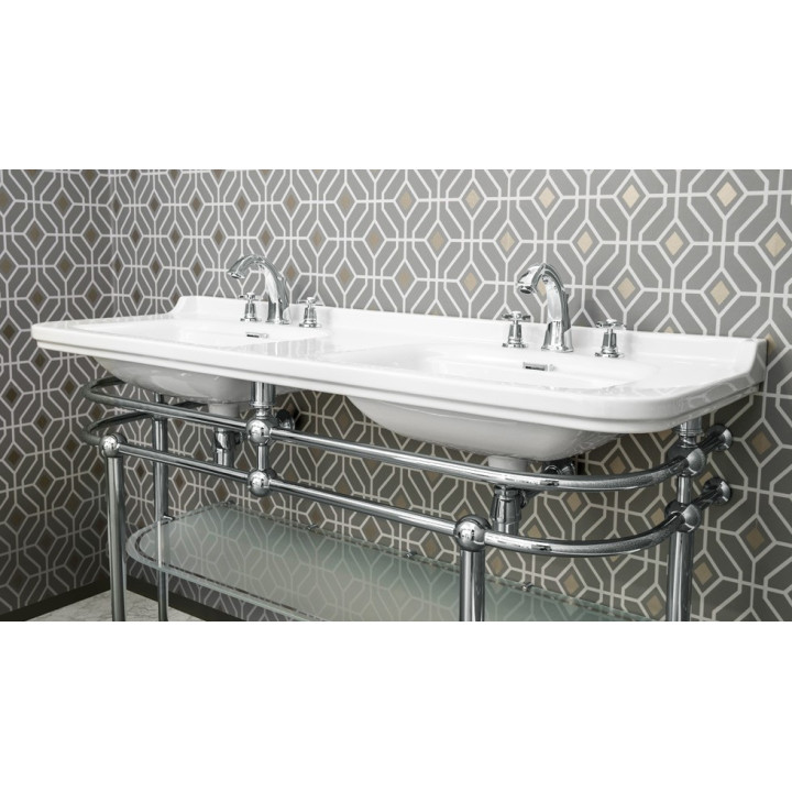 Lavabo doppio Cézanne su struttura