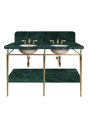 Ophelia double washbasin on frame