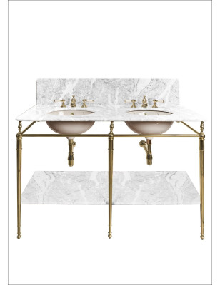 Ophelia double washbasin on frame