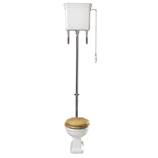 Toilette Venice avec réservoir haut – chaînette classique
