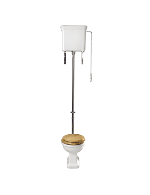 Venice toilet with high cistern – classic chain pull