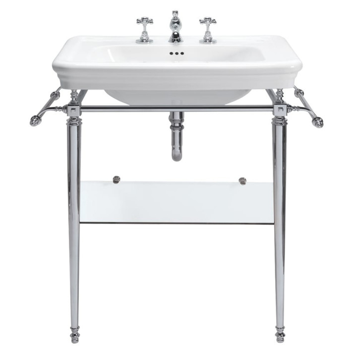 Lavabo su struttura Venice Vergennes | Classico lavabo a consolle in cromo, ottone, nichel, bronzo, rame e oro