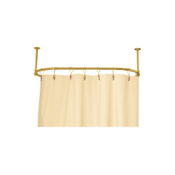 Asta per doccia ovale montata a soffitto