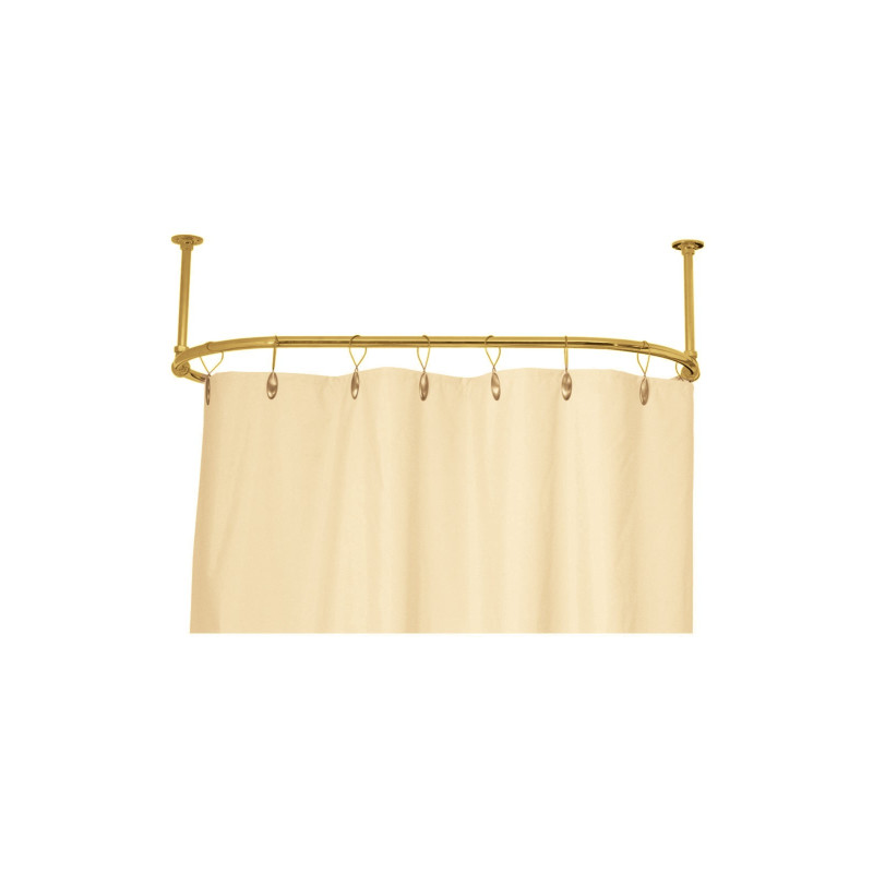 Barre de douche ovale fixée au plafond