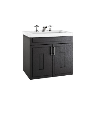 Fradley Meuble-Lavabo Suspendu Moyen – Armoire à 2 Portes avec Lavabo en Céramique