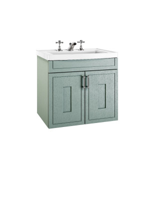 Fradley Meuble-Lavabo Suspendu Moyen – Armoire à 2 Portes avec Lavabo en Céramique