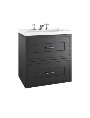 Fradley Large Wall-Hung Vanity – 2 Drawers & Integrated Ceramic Basin