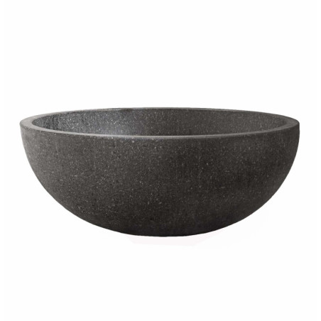 Lava stone oval sink